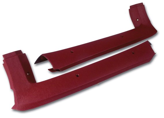 Pillar Posts- Red For 1982 Corvette