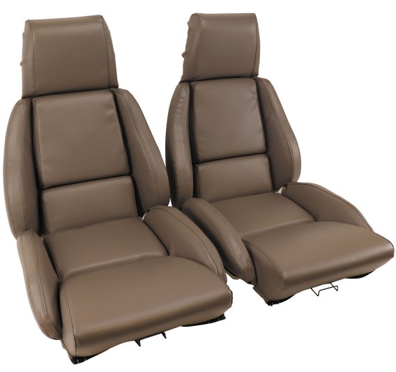 Mounted "Leather-Like" Vinyl Seat Covers Gray Standard For 1988 Corvette