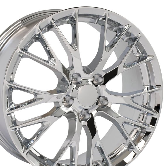 C7 Z06 Style Chrome Wheel 17x85 56mm Offset For 1988-2004 Corvette