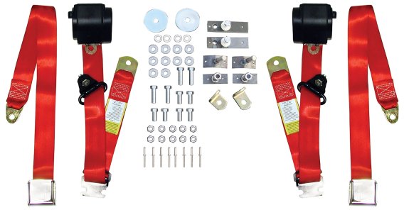 Handling Kit-Standard Eye 45-Leaf Springs 1-1/8 Sway Bar For 65-66 Mustang