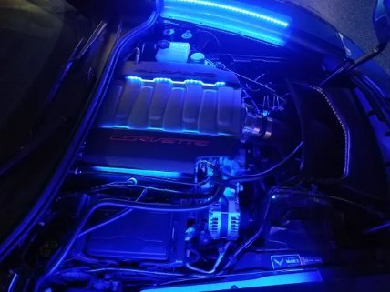 2014-2019 C7 Corvette Complete RGB Engine Bay LED Lighting Kit (Color Changing)
