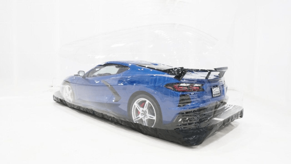 Corvette Car Cover CarCapsule Signature Series Indoor w/Road Emblazoned Floor