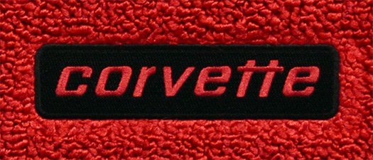 1982 C3 Corvette Floor Mats with Embroidered Corvette Logo