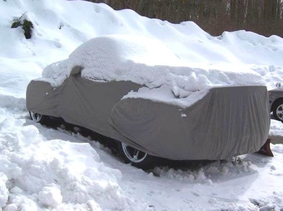 CoverKing Autobody Armor Car Cover Being Used