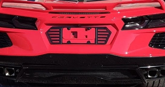 2020-2025 C8 Corvette Billet License Plate Frame