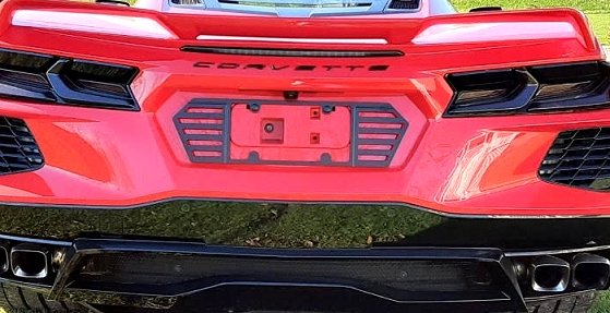 2020-2025 C8 Corvette Billet License Plate Frame