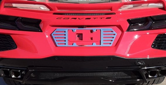 2020-2025 C8 Corvette Billet License Plate Frame