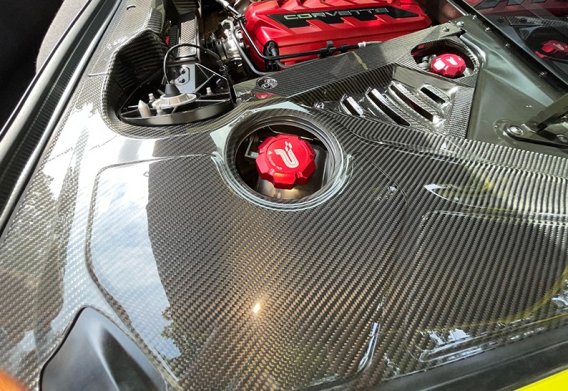 2020-2025 C8 Corvette Carbon Fiber Engine Bay Panels 3 piece set