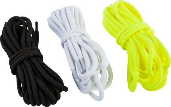 Fly Racing Adult Marker Boots Replacement Laces (Black/Hi-Vis Yellow/White)