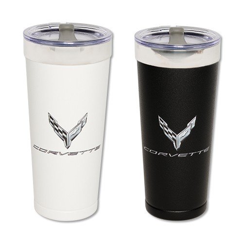 2020-2022 C8 Corvette Ralph White Metallic Tonal Tumbler