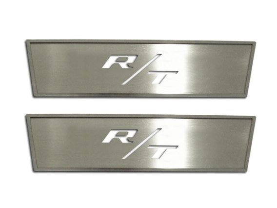 2008-2014 Dodge Challenger Door Badge Plates R/T Logo