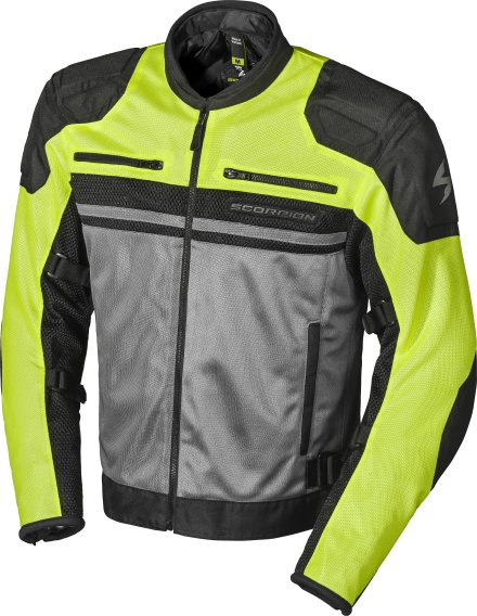 ScorpionEXO Vortex Air Men's Mesh Reflective Motorcycle Riding Jacket Abrasion Resistant with CE-...