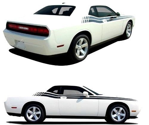 2009-2022 Dodge Challenger Dual Hash Side Stripes Kit