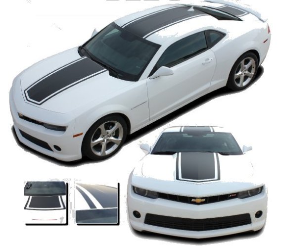 2010-2015 Bumblebee Camaro Hood and Deck Stripe Kit 