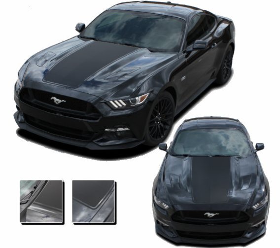 2015-2017 Ford Mustang Mega Hood Stripe Kit