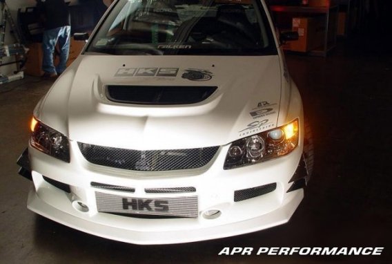 APR Performance Fiber Glass EVO 9 Front Bumper w. APR Lip Incorporated fits 2006-2007 Mitsubishi ...