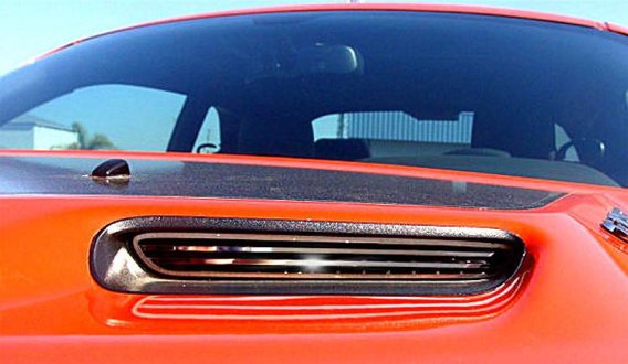 2008-2014  Dodge Challenger Billet Style Hood Scoop Insert Grilles