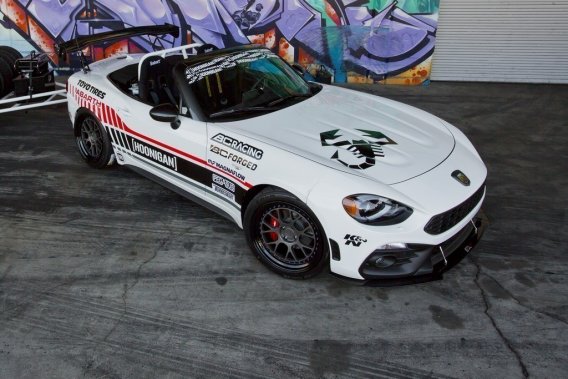 APR Performance Carbon Fiber Wind Splitter With Rods fits 2016-up Fiat 124 Spider