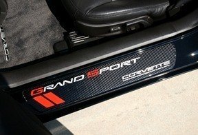 C6 2010-2012 Corvette Carbon Fiber Grand Sport Door Sill Plates