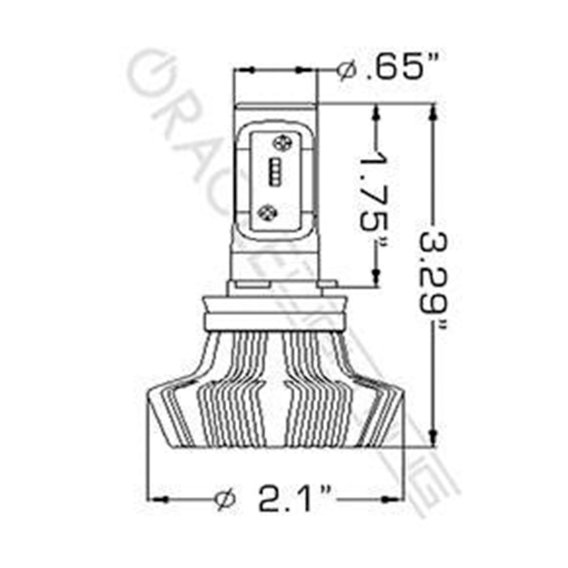 ORACLE Lighting H11 4,000+ Lumen LED Headlight Bulbs (Pair)