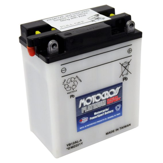 Yuasa Battery YB12AL-A Conventional 12V Battery Without Acid
