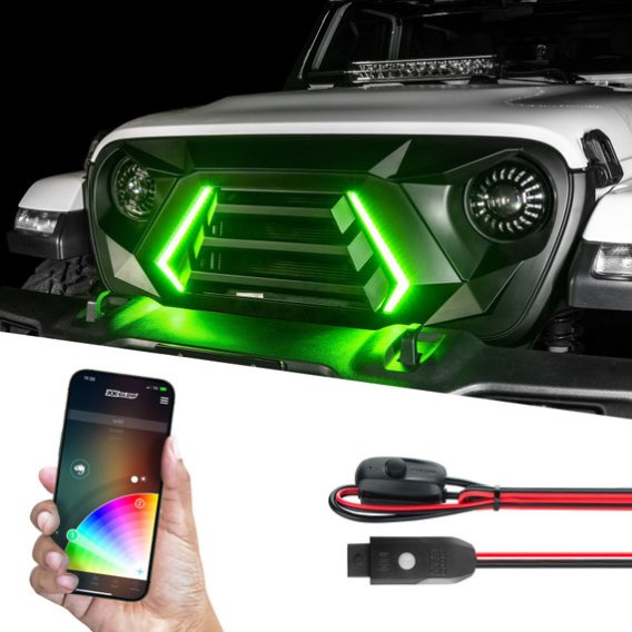 2018-2023 Jeep Wrangler XK Glow LED Grill Kit