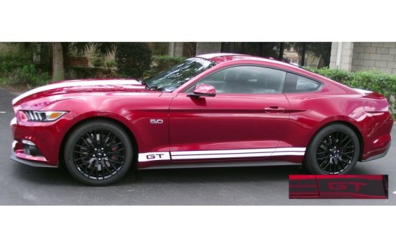 2015-2017 Mustang GT Rocker Stripe with GT cutout