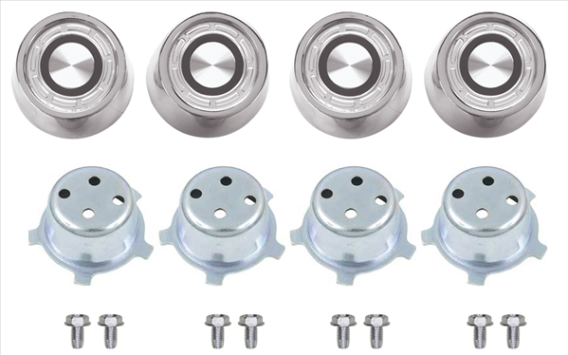 1967-1976 Mopar Magnum & Road Wheel Center Cap Set - For Use with Original Wheels
