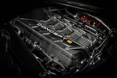 2020-2021 C8 Corvette Nowicki Autosport Concept8 Bespoke Carbon Fiber Engine Cover