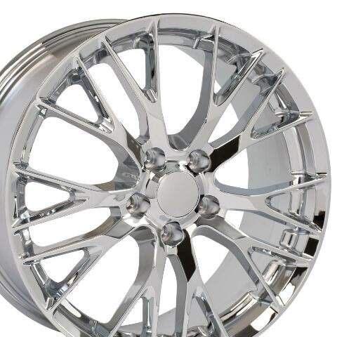Corvette C7 Z06 19" Replica Wheel CV22 Rim 19x8.5 Chrome Wheel