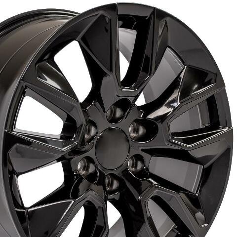 20" Replica Wheel CV32 Fits Chevy Silverado Tahoe RST Rim 20x9 Black Wheel