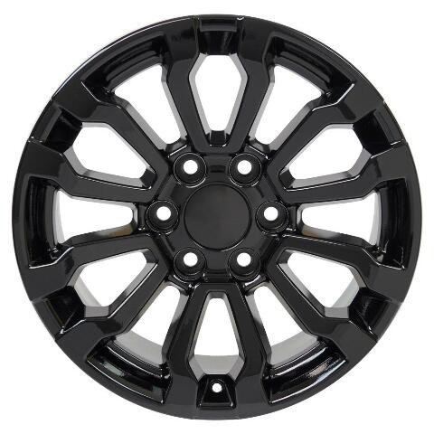2019 GMC Sierra, Chevy Tahoe, Yukon, Escalade Rim 18" Replica Wheel CV35 - 18x8.5 Black Wheel