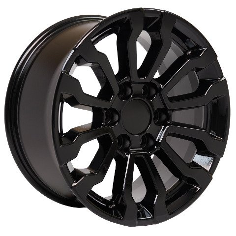 2019 GMC Sierra, Chevy Tahoe, Yukon, Escalade Rim 18" Replica Wheel CV35 - 18x8.5 Black Wheel