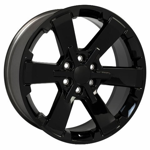 Chevy Silverado Tahoe GMC Yukon 22" Replica Wheel CV41 Rally Black 22x9