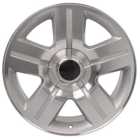 20" Replica Wheel CV84 Fits Silverado Rim 20x8.5 Silver Wheel