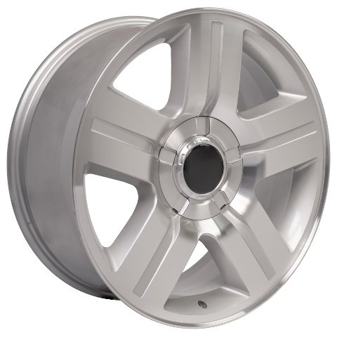 20" Replica Wheel CV84 Fits Silverado Rim 20x8.5 Silver Wheel