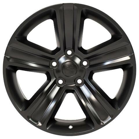 20" Replica Wheel DG65 Fits Dodge RAM Rim 20x9 Black Wheel