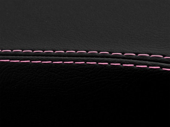 2016-2023 Camaro Console Lid Pull Over Armrest Cover Leather Pink Stitch