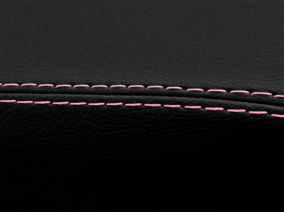 2016-2023 Camaro Console Lid Pull Over Armrest Cover Leather Pink Stitch