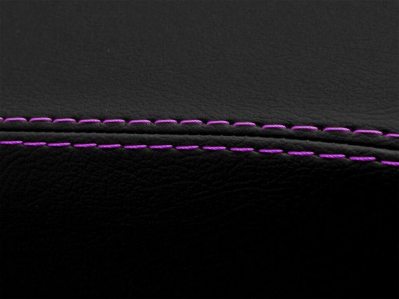 2016-2023 Camaro Console Lid Pull Over Armrest Cover Leather Purple Stitch