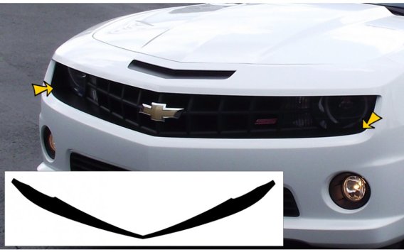 2010-2013 Camaro Front Bumper Blackout Decal