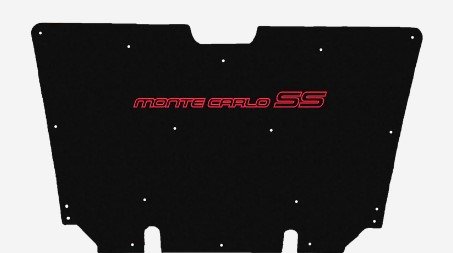 1981-1988 Monte Carlo SS Replacement Hood Liner w/Color Logo Emblem