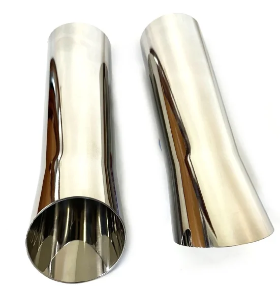 1968-72 Oldsmobile Cutlass 442 Chrome Stainless Steel Trumpet Exhaust Tips