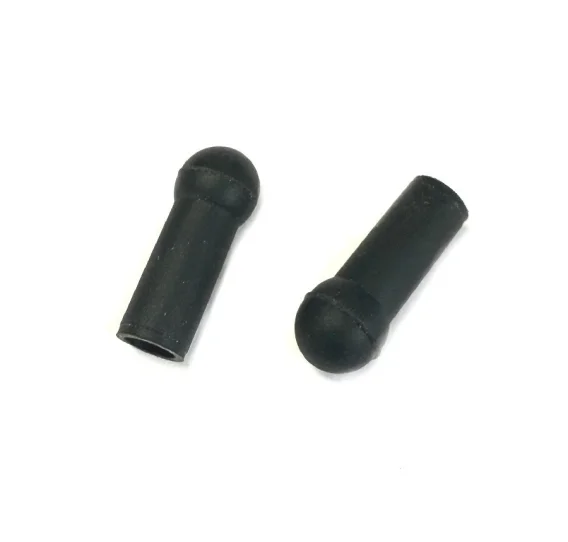 1966-76 A/B/E body Barracuda Demon Duster Dart Mopar Sunvisor Tips/Pair Black