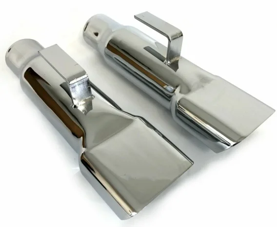 1968-1970 Mopar Dodge Charger  Chrome Exhaust Tip Extensions