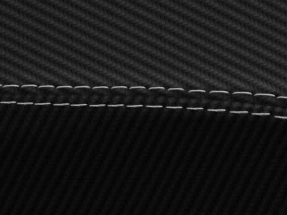 1997-2004 Corvette C5 Console Armrest PVC Carbon Fiber Cover - Gray Stitch