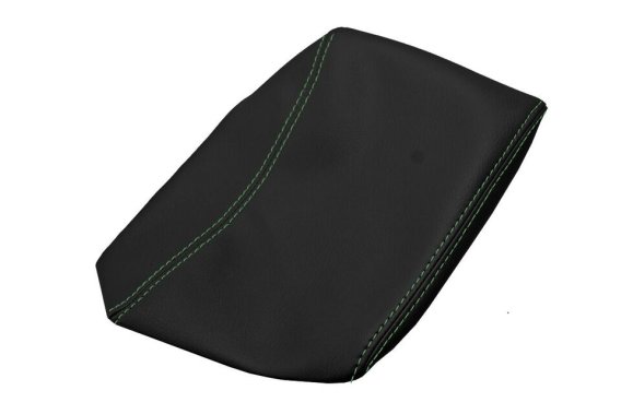 1997-2004 Corvette C5 Center Console Armrest Leather Synthetic Cover - Green Stitch