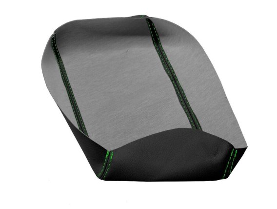 1997-2004 Corvette C5 Center Console Armrest Leather Synthetic Cover - Green Stitch