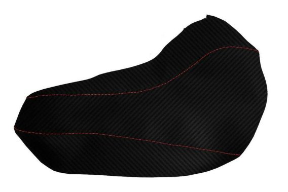 2016-2023 Camaro Console Lid Cover Carbon Fiber Red Stitch