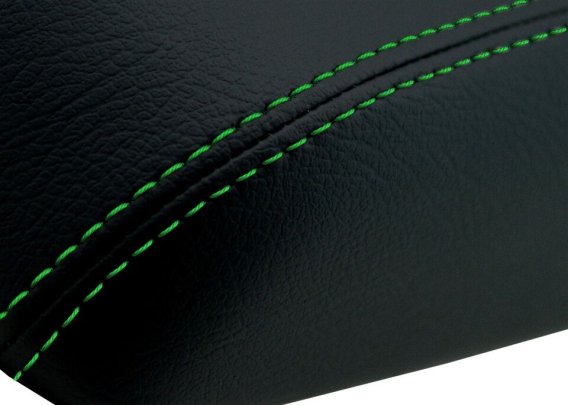 1997-2004 Corvette C5 Center Console Armrest Leather Synthetic Cover - Green Stitch